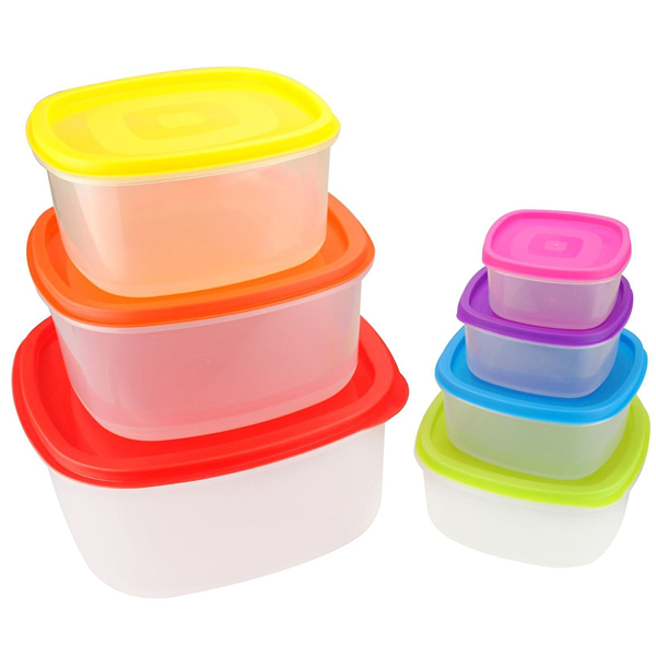 7 Pieces Home Food Storage Container Square - bakeware bake house kitchenware bakers supplies baking