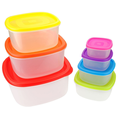 7 Pieces Home Food Storage Container Square - bakeware bake house kitchenware bakers supplies baking