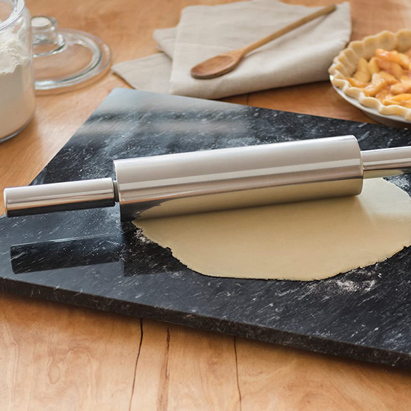 Stainless Steel Rolling Pin Heavy - bakeware bake house kitchenware bakers supplies baking