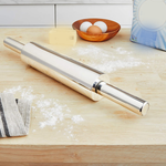 Stainless Steel Rolling Pin Heavy - bakeware bake house kitchenware bakers supplies baking