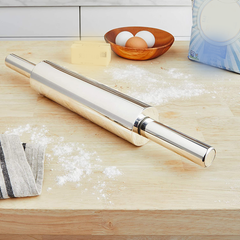 Stainless Steel Rolling Pin Heavy - bakeware bake house kitchenware bakers supplies baking