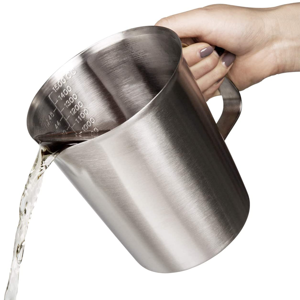 Stainless Steel Milk Frothing Jug - 1500Ml - bakeware bake house kitchenware bakers supplies baking