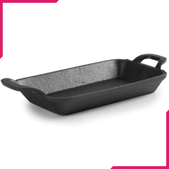 Cast Iron Rectangular Dish - 8 Inch - bakeware bake house kitchenware bakers supplies baking