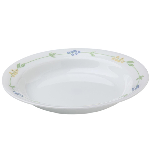 Corelle Livingware 15 oz Rimmed Plate Secret Garden - bakeware bake house kitchenware bakers supplies baking