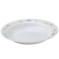 Corelle Livingware 15 oz Rimmed Plate Secret Garden - bakeware bake house kitchenware bakers supplies baking