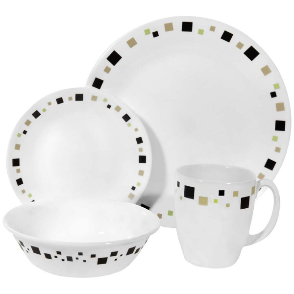 Corelle Livingware 16pc Dinnerware Set - Geometric