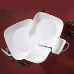 Corelle Square 16pc Dinnerware Set - Pure White