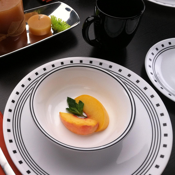 Corelle Livingware Series 16 Pcs Set City Block - bakeware bake house kitchenware bakers supplies baking