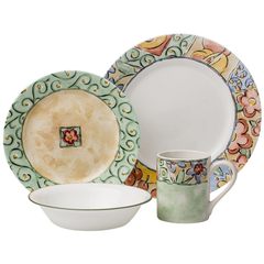Corelle 16 Pcs Set Watercolors - IMP - bakeware bake house kitchenware bakers supplies baking