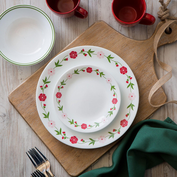 Corelle Livingware Series 16 Pcs Set Spring Pink - bakeware bake house kitchenware bakers supplies baking