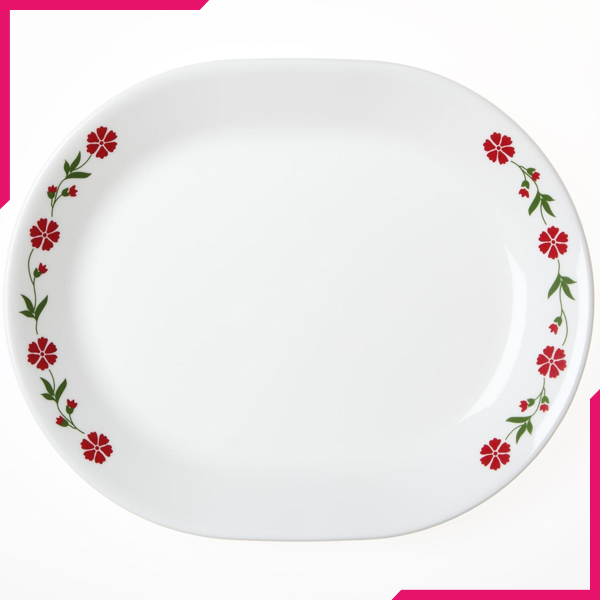 Corelle Livingware 12.25" Serving Platter Spring Pink - bakeware bake house kitchenware bakers supplies baking