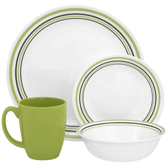 Corelle Livingware Series 16 Pcs Set Garden Sketch Band - bakeware bake house kitchenware bakers supplies baking