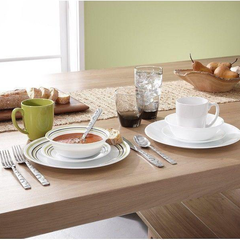 Corelle Livingware Series 16 Pcs Set Garden Sketch Band - bakeware bake house kitchenware bakers supplies baking