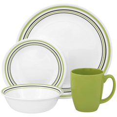 Corelle Livingware Series 16 Pcs Set Garden Sketch Band - bakeware bake house kitchenware bakers supplies baking