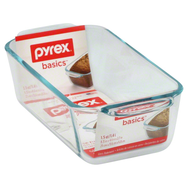 Pyrex Rectangular Glass Loaf Pan 1.5-qt – Bakeware.pk
