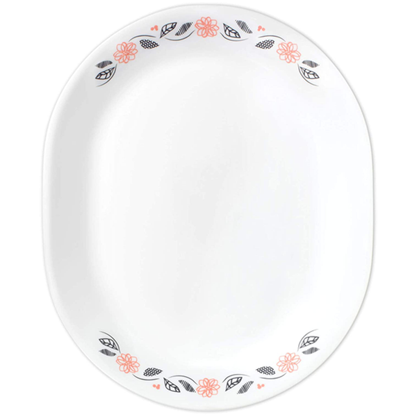 Corelle Livingware 12.25" Serving Platter Tangerine Garden - bakeware bake house kitchenware bakers supplies baking
