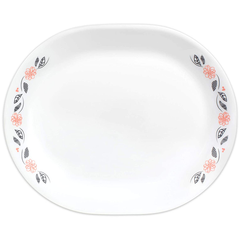 Corelle Livingware 12.25" Serving Platter Tangerine Garden - bakeware bake house kitchenware bakers supplies baking