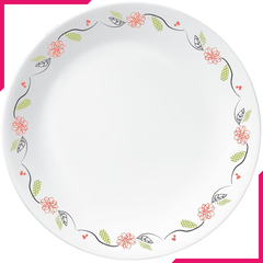Corelle Livingware 8.5" Luncheon Plate Tangerine Garden - bakeware bake house kitchenware bakers supplies baking