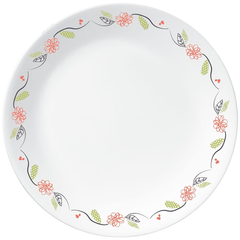 Corelle Livingware 8.5" Luncheon Plate Tangerine Garden - bakeware bake house kitchenware bakers supplies baking