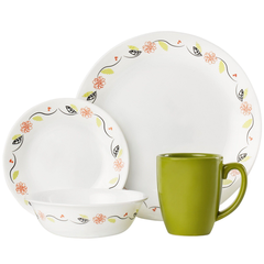 Corelle Livingware Series 16 Pcs Set Tangerine Garden - bakeware bake house kitchenware bakers supplies baking