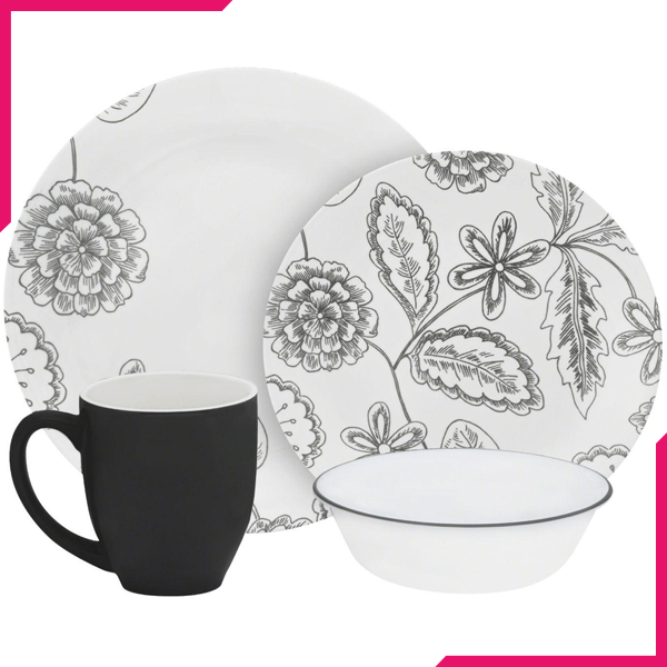 Corelle 16 Pcs Set Reminisce -Vive - bakeware bake house kitchenware bakers supplies baking
