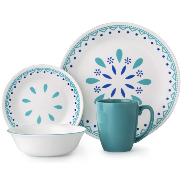 Corelle Livingware Series 16 Pcs Set Santorini - bakeware bake house kitchenware bakers supplies baking