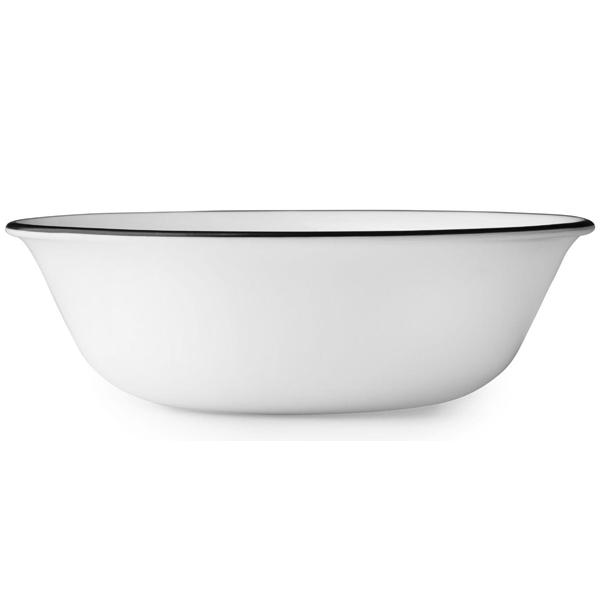 Corelle Livingware Series 16 Pcs Set Black & White mix & match - bakeware bake house kitchenware bakers supplies baking