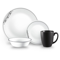 Corelle Livingware 16pc Dinnerware Set - Fusion Charcoal
