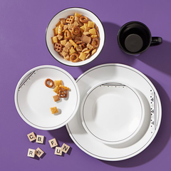 Corelle Livingware 16pc Dinnerware Set - Fusion Charcoal