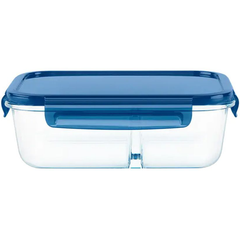 Pyrex Mealbox 5.5 Cup Divided Glass Food Storage