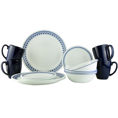 Corelle Livingware Series 16 Pcs Set Wheeler Diamond - bakeware bake house kitchenware bakers supplies baking