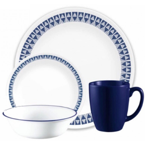 Corelle Livingware Series 16 Pcs Set Wheeler Diamond - bakeware bake house kitchenware bakers supplies baking