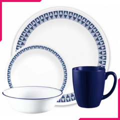 Corelle Livingware Series 16 Pcs Set Wheeler Diamond - bakeware bake house kitchenware bakers supplies baking