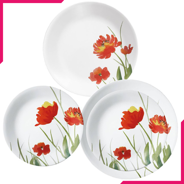 Corelle 18 Pcs Set Kalypso - Vive - bakeware bake house kitchenware bakers supplies baking