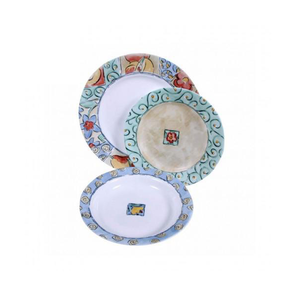Corelle 18 Pcs Set Water Color - IMP - bakeware bake house kitchenware bakers supplies baking