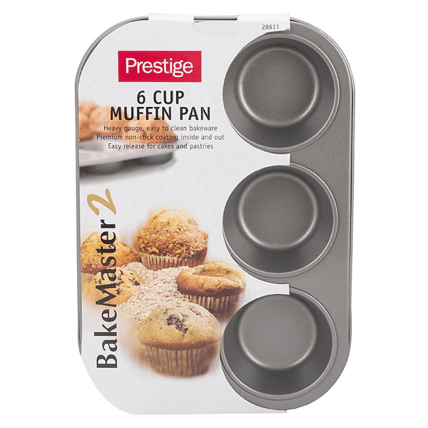 Prestige 6 Cup Muff Pan - bakeware bake house kitchenware bakers supplies baking