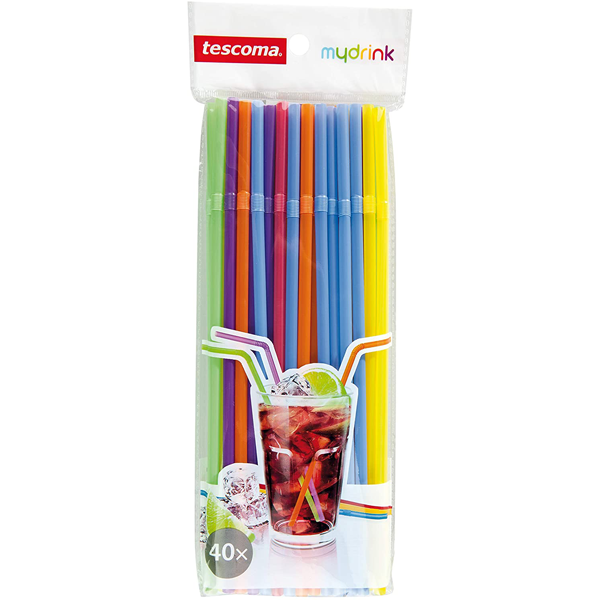 Tescoma Drinking Straws Long Hinge - bakeware bake house kitchenware bakers supplies baking