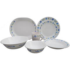 Corelle Livingware Series 32 Pcs Set Spring Blue - bakeware bake house kitchenware bakers supplies baking