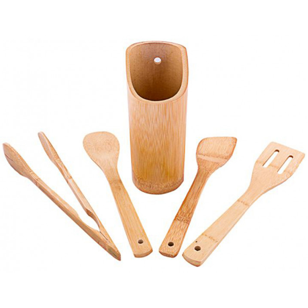 Prestige 5Pcs Bamboo Spoon Set - bakeware bake house kitchenware bakers supplies baking