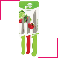 Pirge Pratik Kitchen Knife Set 3Pcs - bakeware bake house kitchenware bakers supplies baking