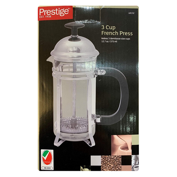 Prestige 3Cups French Press- 375ML - bakeware bake house kitchenware bakers supplies baking