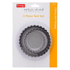 Prestige 3pcs Tart Set - bakeware bake house kitchenware bakers supplies baking