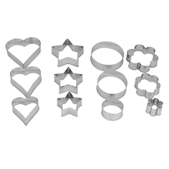 Prestige 12Pcs Biscuit Cutter - bakeware bake house kitchenware bakers supplies baking