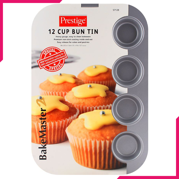 Prestige Bun Tin 12 Cup - bakeware bake house kitchenware bakers supplies baking