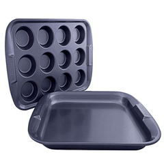 Prestige 12 Cup Muff & Oven Tray - bakeware bake house kitchenware bakers supplies baking