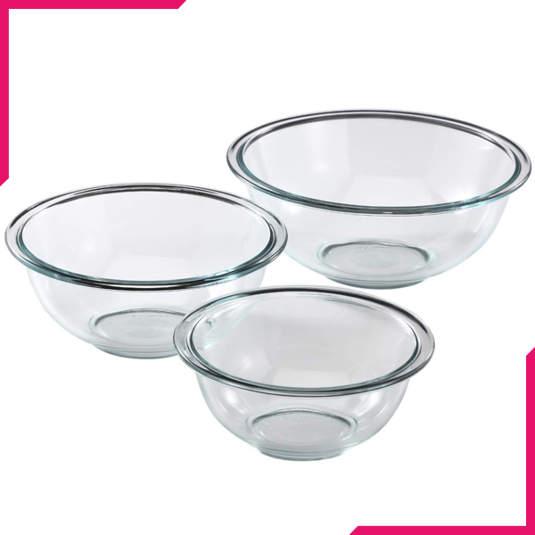 Pyrex Mixing Bowl Set - bakeware bake house kitchenware bakers supplies baking