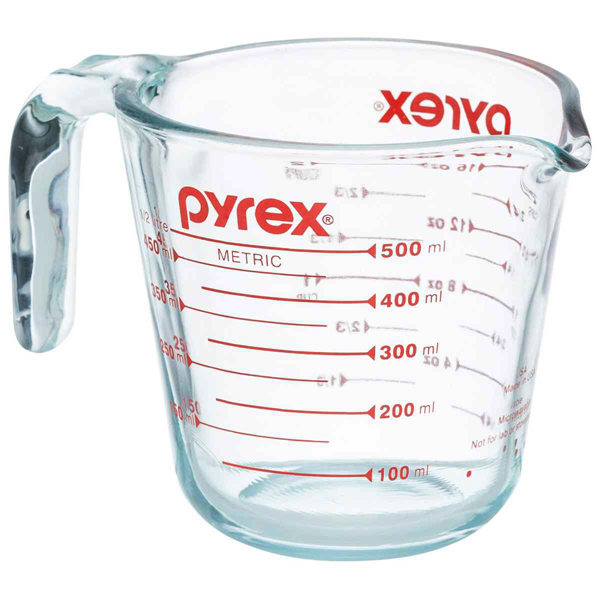Pyrex 2-Cup Glass Measuring Cup 500ml - bakeware bake house kitchenware bakers supplies baking