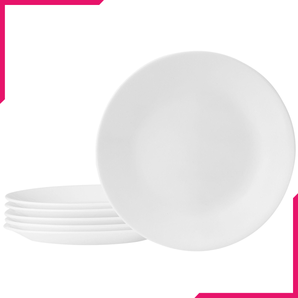 Corelle Livingware 6.75" Bread Butter Plate Winter Frost White - bakeware bake house kitchenware bakers supplies baking