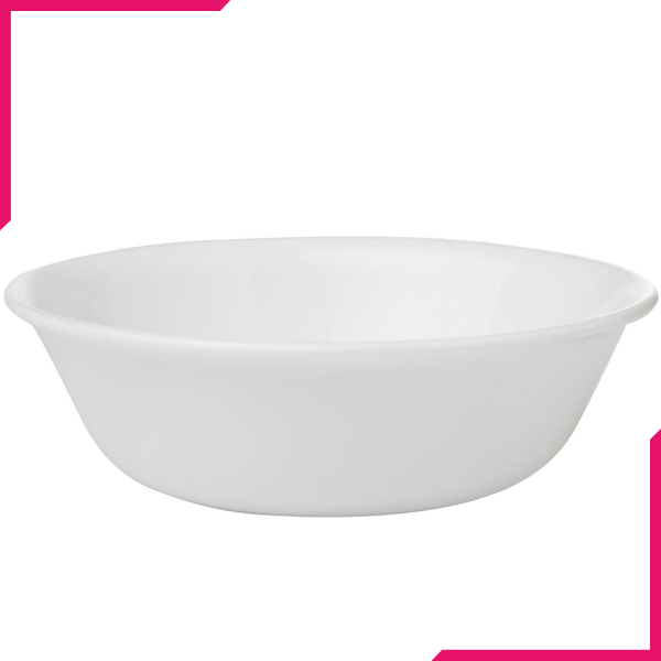 Corelle Livingware 10 oz Dessert Bowl Winter Frost White - bakeware bake house kitchenware bakers supplies baking