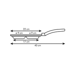 Tescoma Premium Frying Pan With 4 Circles - bakeware bake house kitchenware bakers supplies baking
